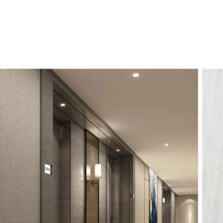 利用顏色和形狀營造出獨特的酒店標志形象